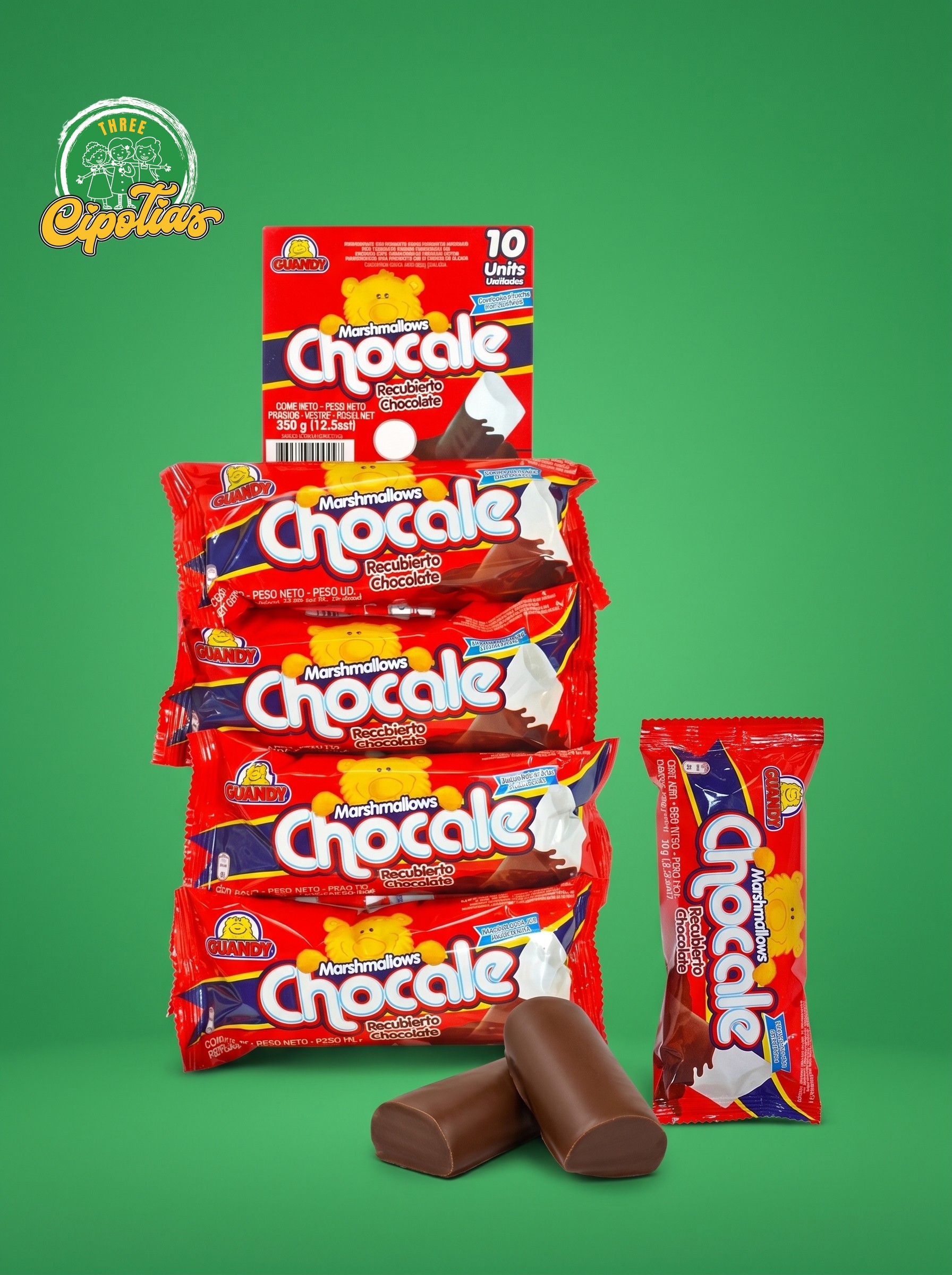 Guandy Chocolé Malvaviscos Chocolate 10 Piezas