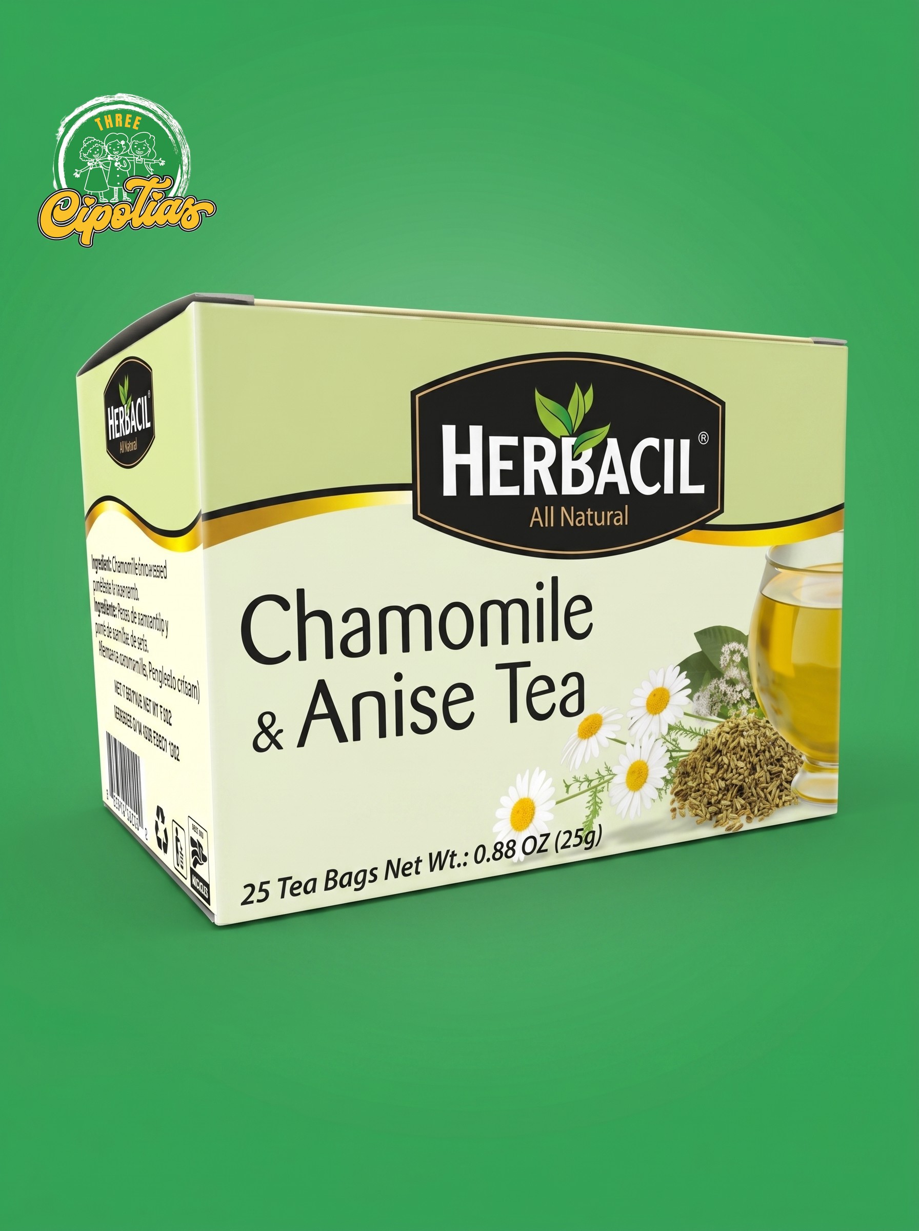 Herbacil Té Manzanilla y Anís 25ct