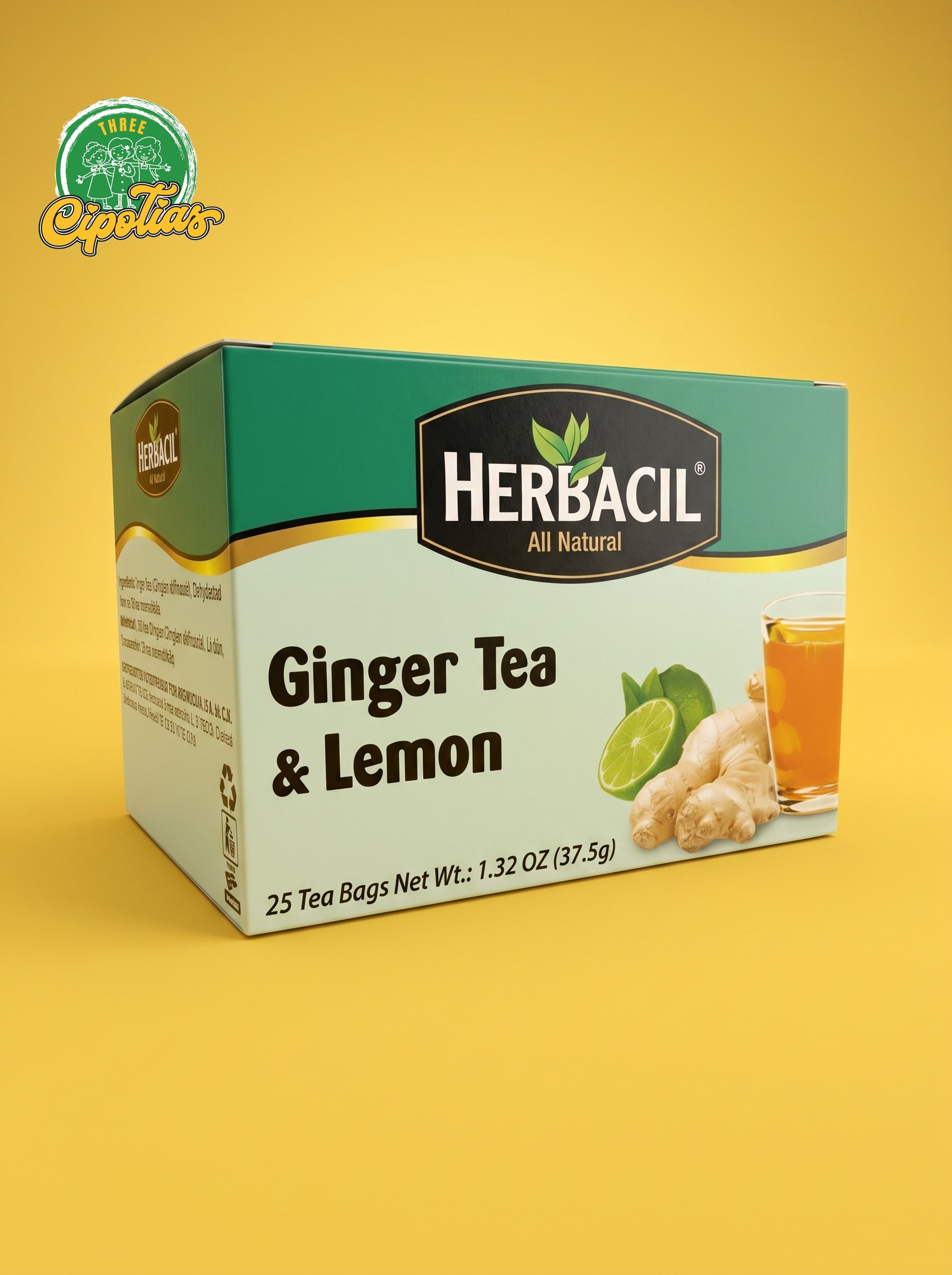 Herbacil Té Jengibre y Limón 25ct