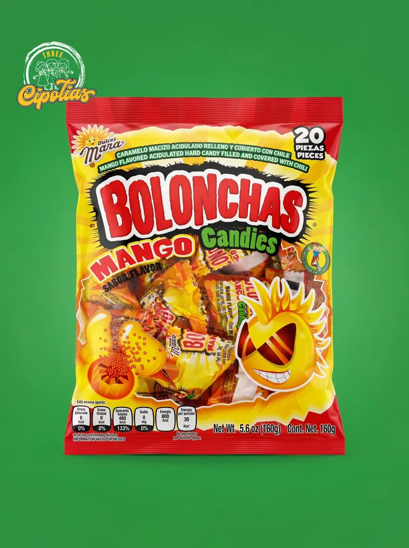Dulces Mara Bolonchas Mango Chile 20 Piezas