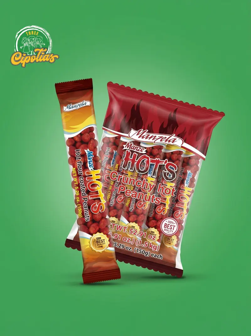 Manzela Hots Cacahuates Crujientes