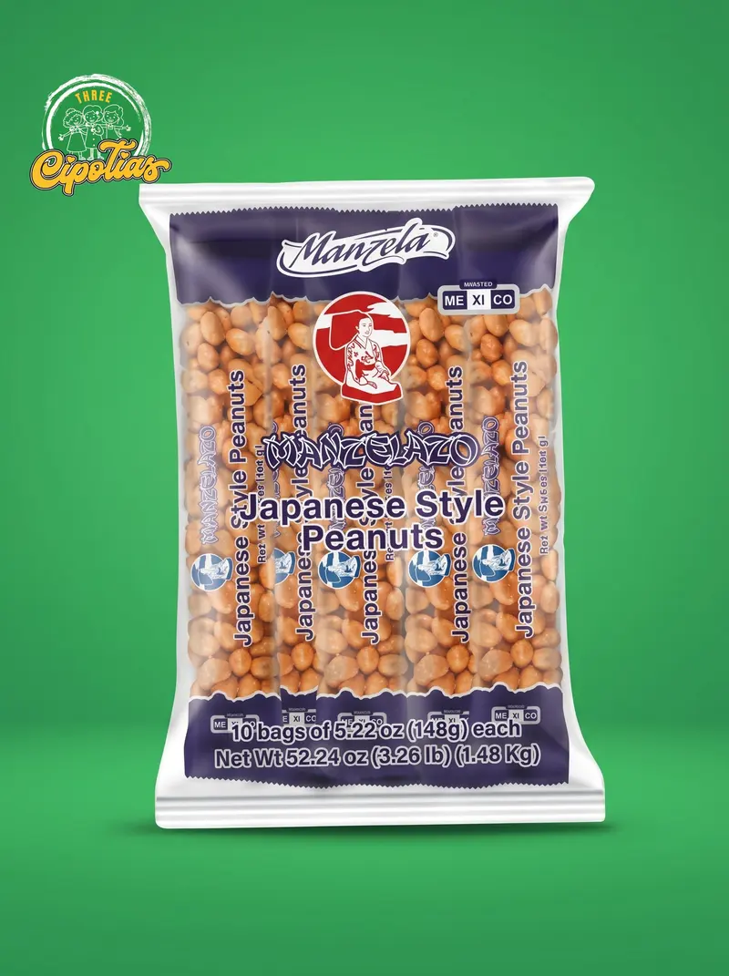 Manzela Japanese Peanuts 10 bolsas