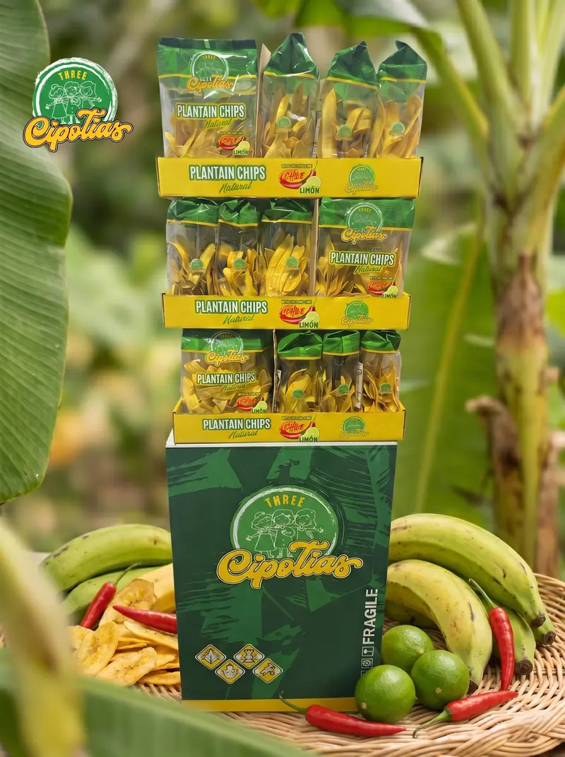 Plantain Chips Chile Limón Shipper Display