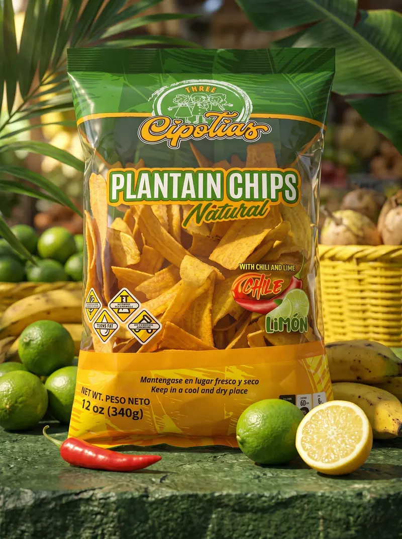 Plantain Chips Chile Limón