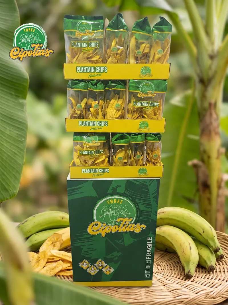 Plantain Chips Shipper Display