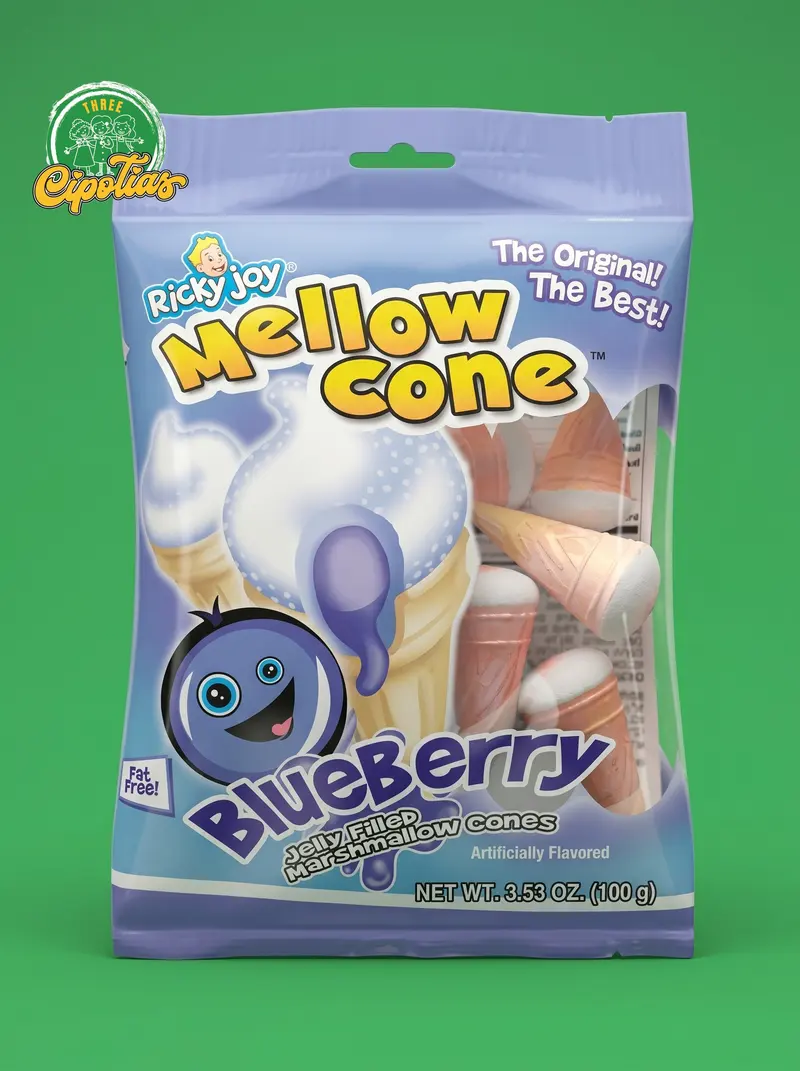 Ricky Joy Mellow Cone Blueberry