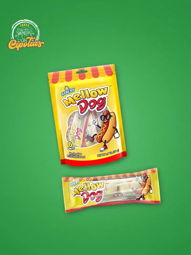 Ricky Joy Mellow Dog Marshmallow 6 Piezas