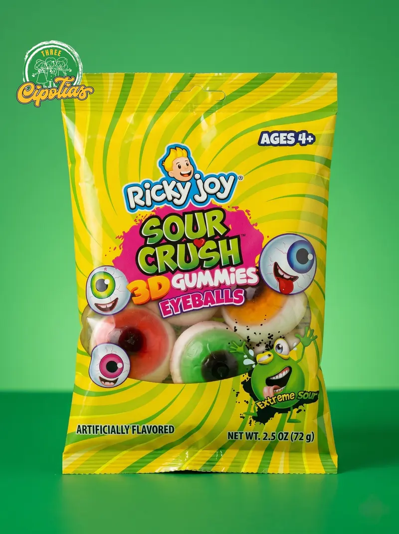 Ricky Joy Sour Crush 3D Gummies Eyeballs