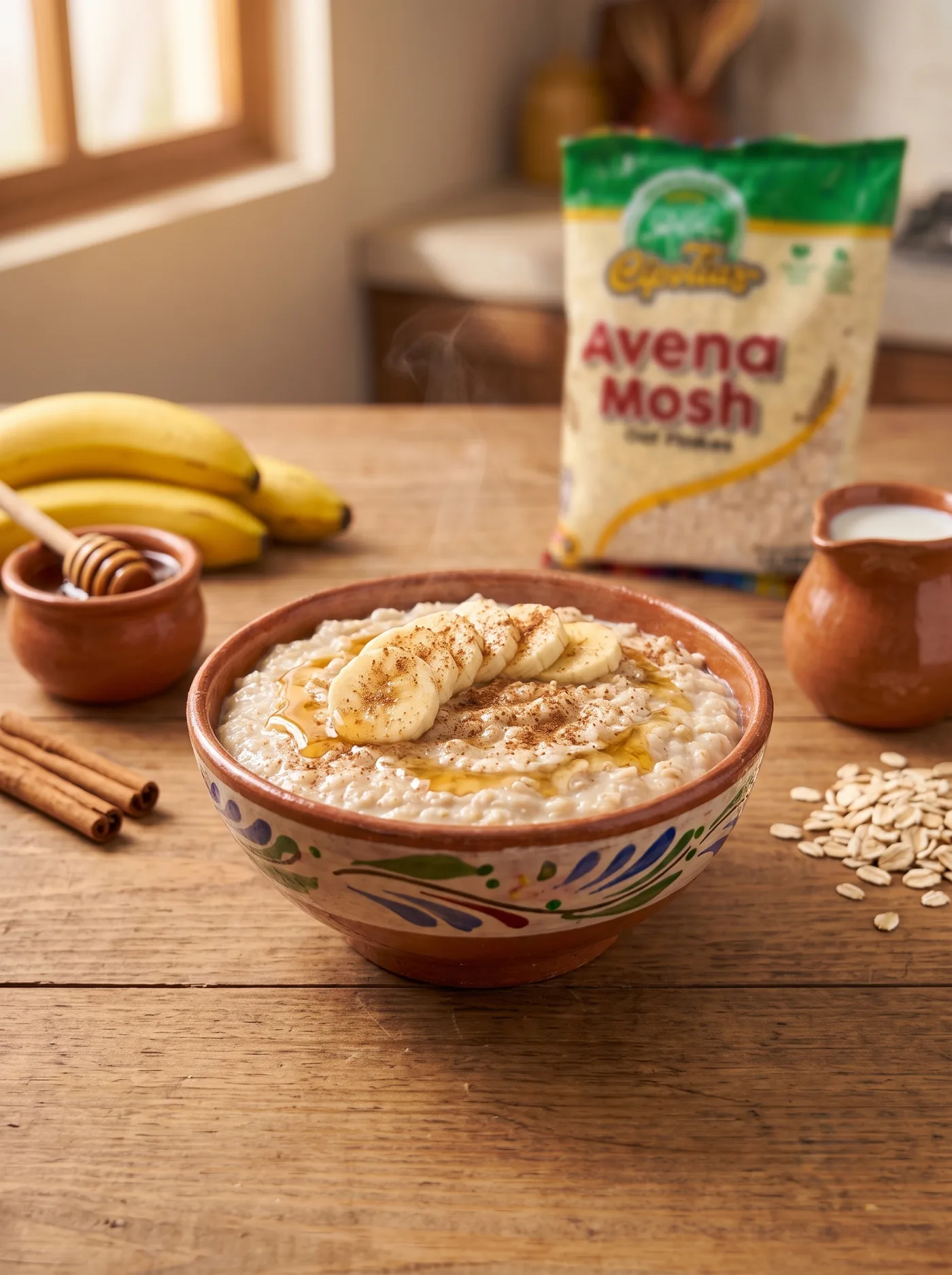 Avena Cremosa con Banano y Canela