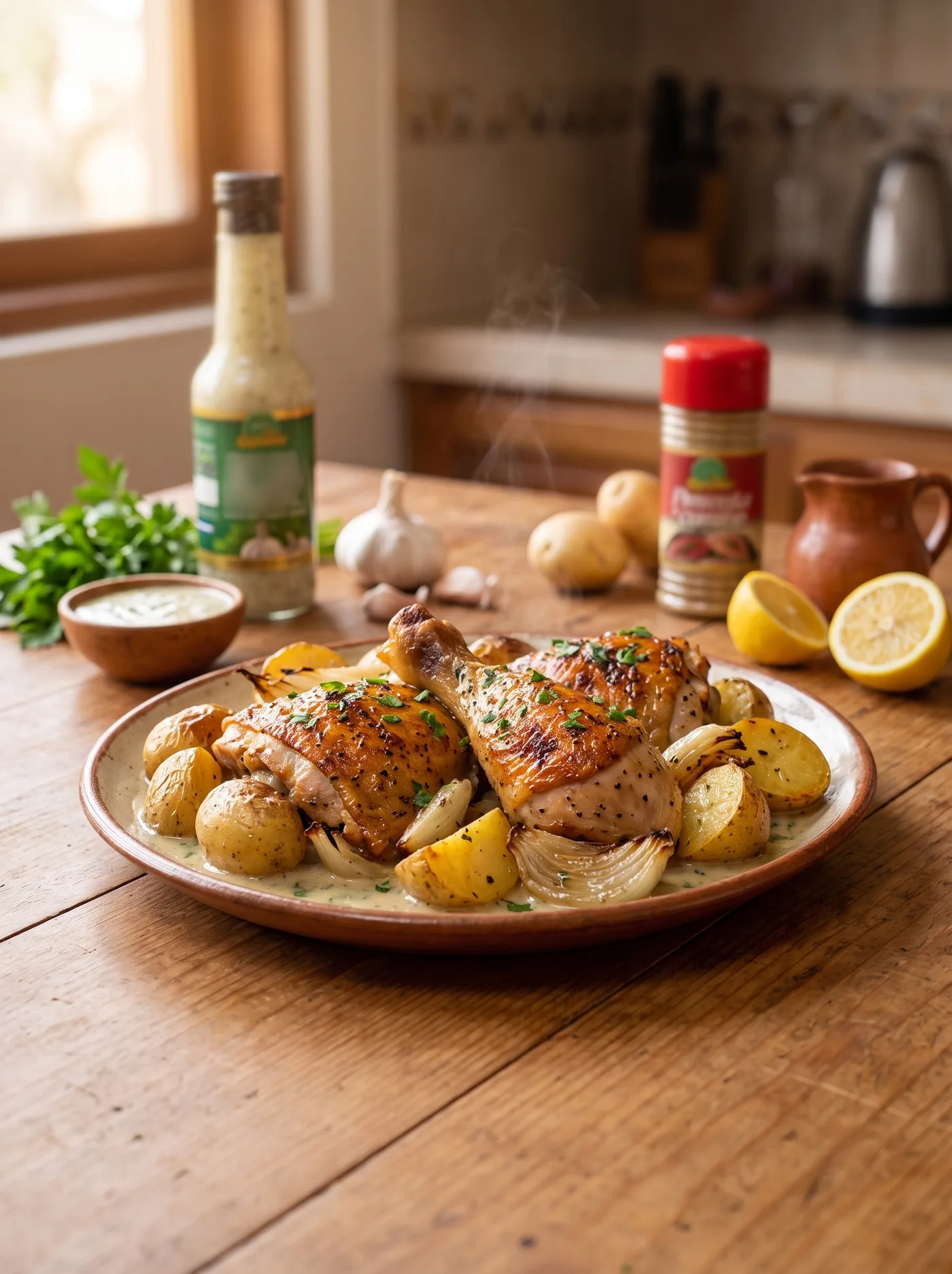 Pollo al Horno con Ajo y Perejil